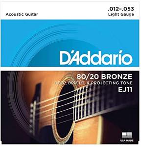 D'Addario / EJ11 80/20 Bronze Wound Light