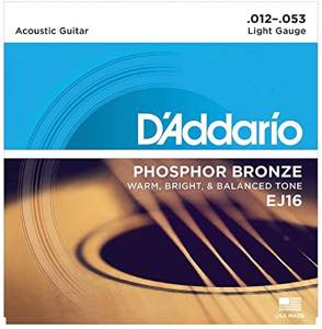 D'Addario / EJ16 Phosphor Bronze Wound Light