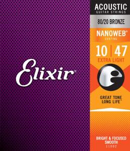 Elixir / Nanoweb 80/20 Bronze Extra Light #11002
